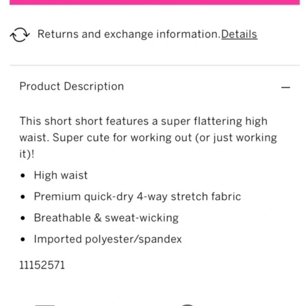 PINK Victorias Secret high waist